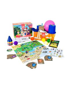 Kindergeburtstagsbox "Rettet das Königreich" mit Spielgeräten